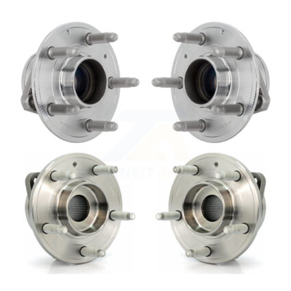 Front Rear Wheel Bearing & Hub Assembly Kit For 2013-2019 Cadillac ATS RWD K70-102051