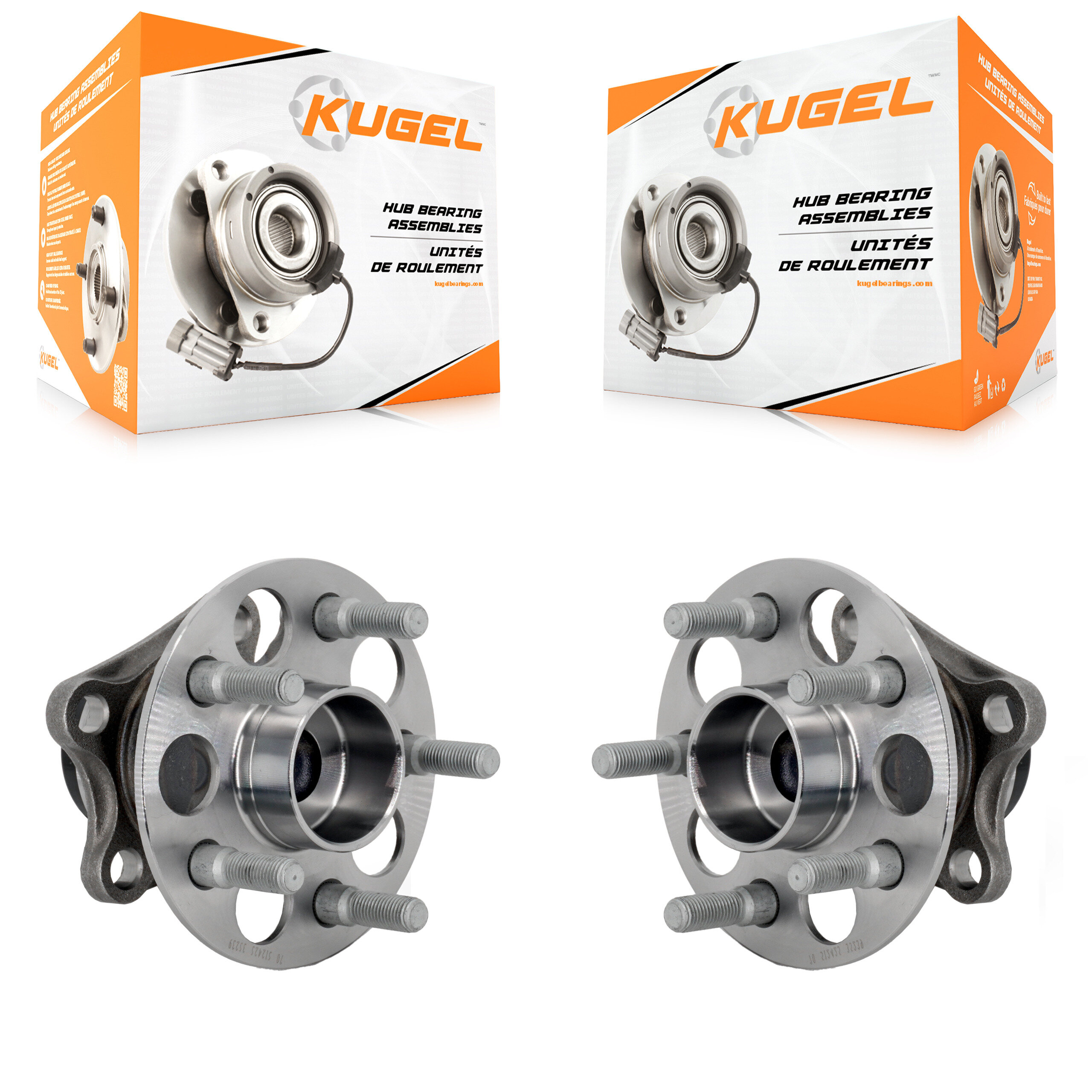 Rear Wheel Bearing And Hub Assembly Pair For 2008-2014 Scion xD K70-102112