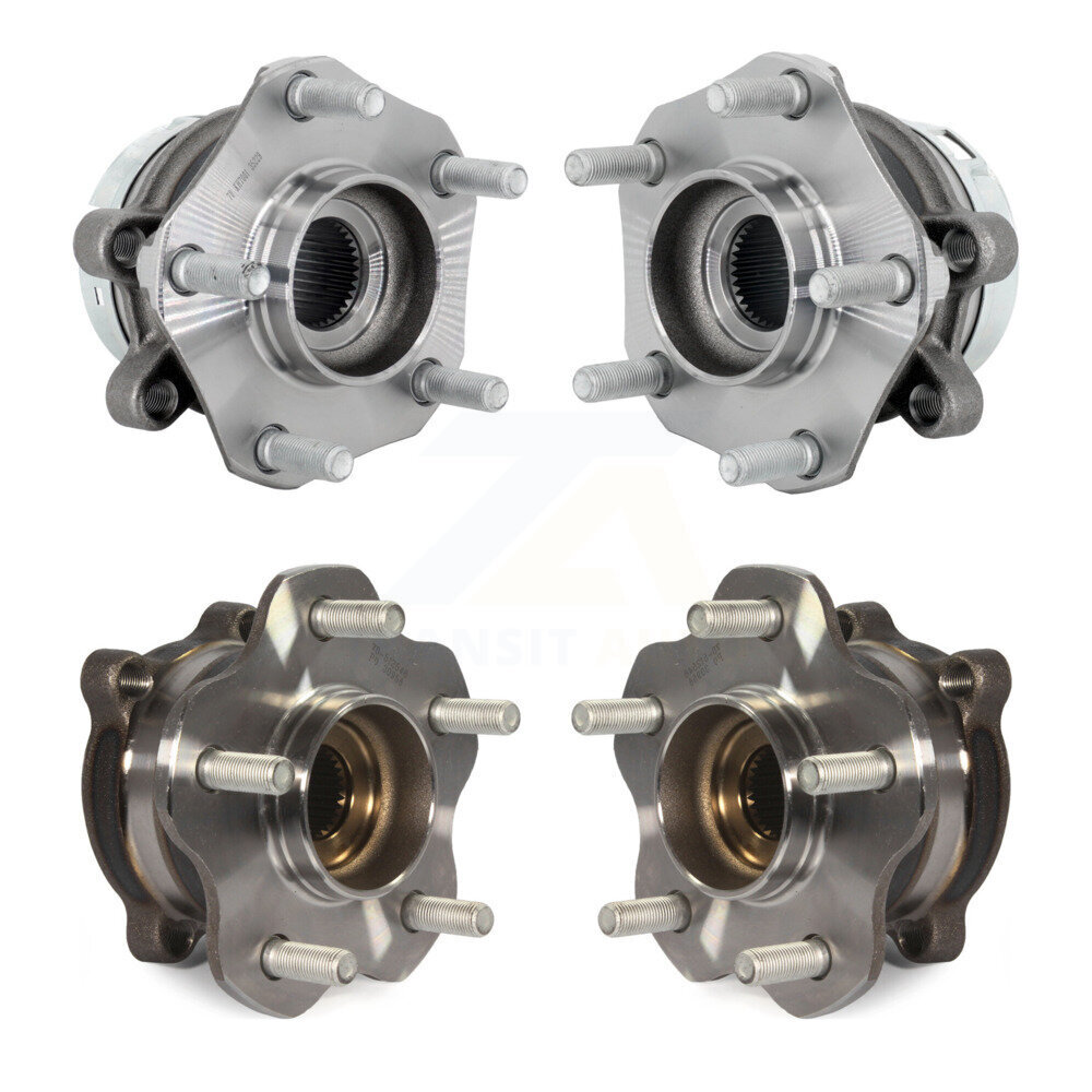 Front Rear Wheel Bearing And Hub Assembly Kit For 2019-2023 Nissan Murano AWD K70-102133