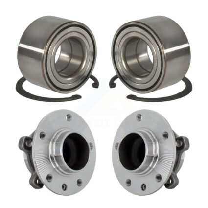 Front Rear Wheel Bearing And Hub Assembly Kit For 2016-2018 Fiat 500X FWD K70-102137