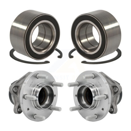Front Rear Wheel Bearing And Hub Assembly Kit For 2016-2018 Mazda CX-9 FWD K70-102140
