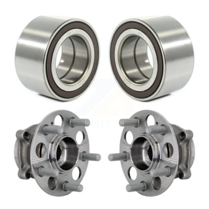 Front Rear Wheel Bearing And Hub Assembly Kit For 2017-2019 Honda Ridgeline AWD K70-102142
