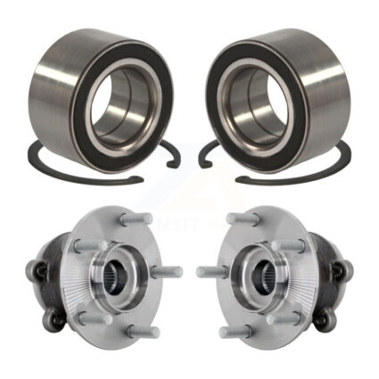 Front Rear Wheel Bearing And Hub Assembly Kit For 2016-2018 Mazda CX-9 AWD K70-102199