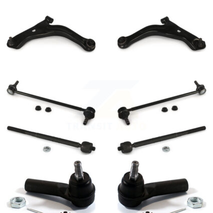 Front Suspension Arm Ball Joint Tie Rod End Link Kit (8Pc) For Ford Escape Mazda Tribute K72-100130