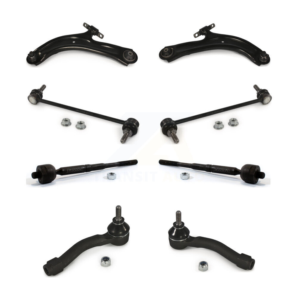 Front Suspension Arm & Ball Joint Tie Rod End Link Kit (8Pc) For 2007-2012 Nissan Sentra K72-100153