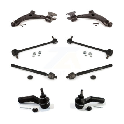 Front Suspension Arm & Ball Joint Tie Rod End Link Kit (8Pc) For 2010-2013 Mazda 3 Sport K72-100157
