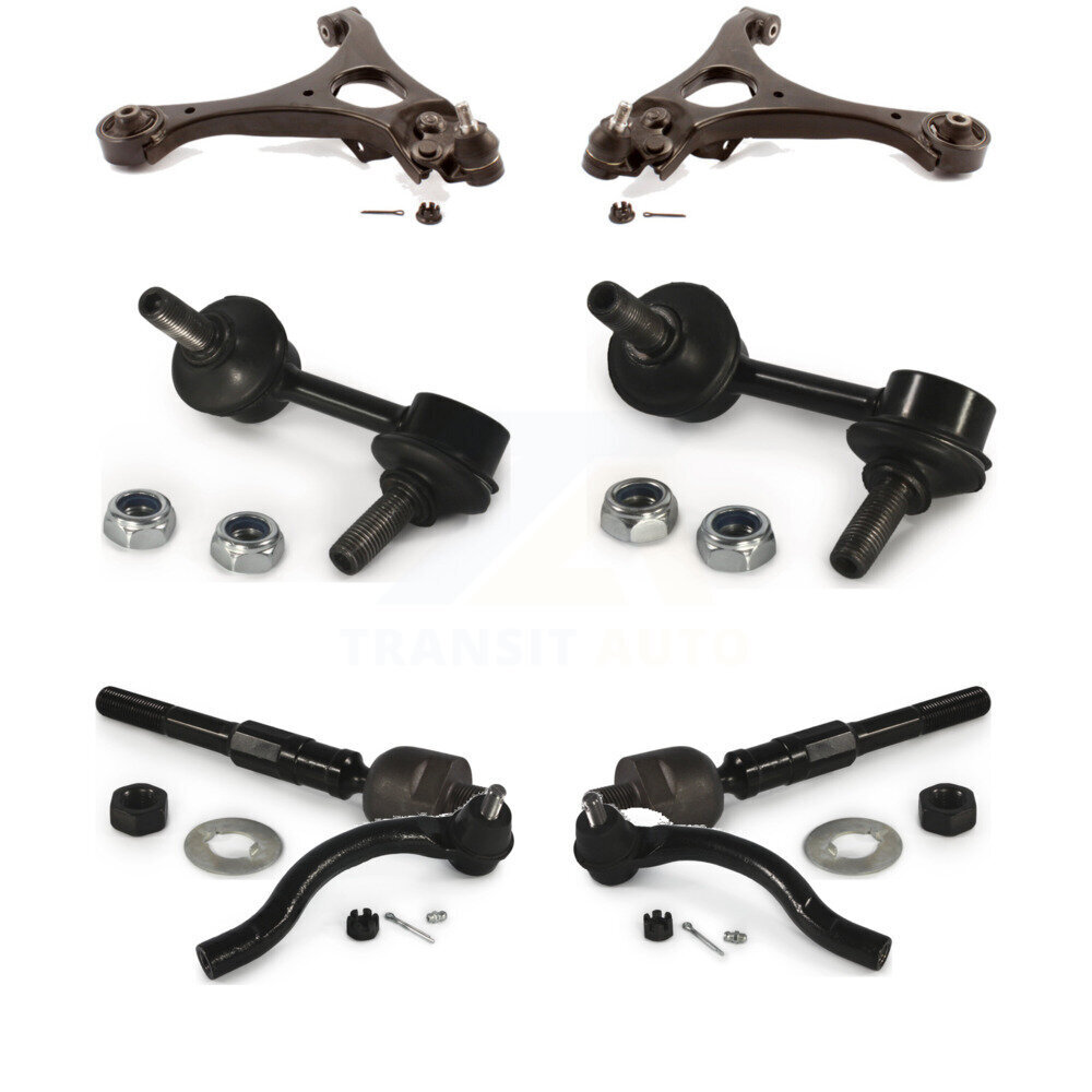 Front Suspension Control Arm & Ball Joint Tie Rod End Link Kit (8Pc) For Honda Civic 1.8L K72-100164