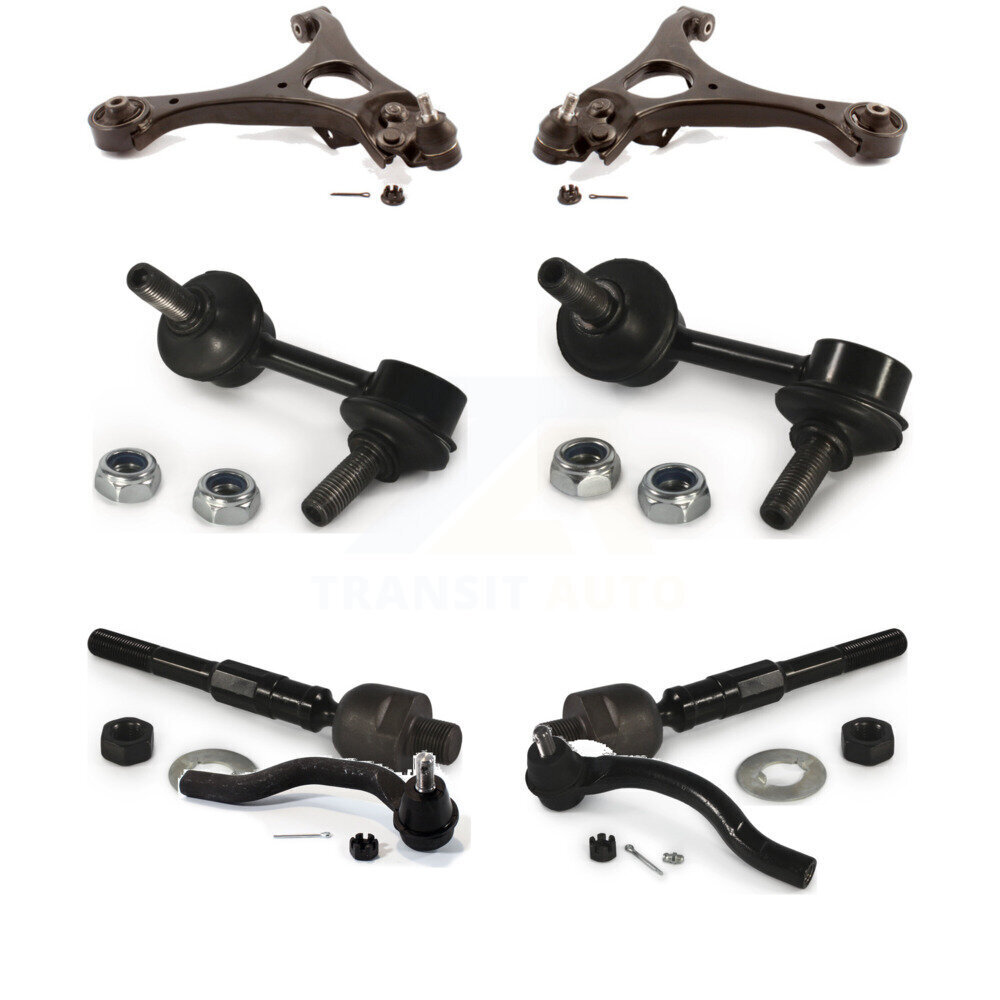 Front Suspension Control Arm & Ball Joint Tie Rod End Link Kit (8Pc) For Honda Civic 1.8L K72-101131