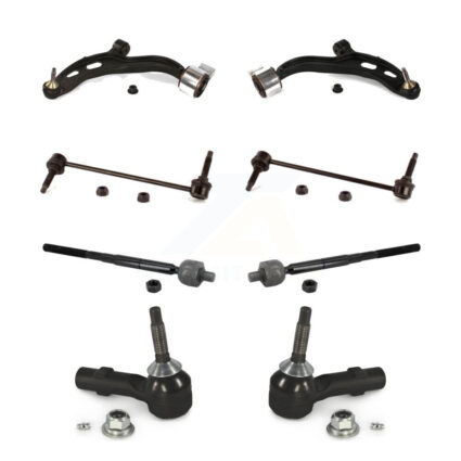 Front Suspension Control Arm And Ball Joint Tie Rod End Link Kit (8Pc) For Lincoln MKT K72-101528