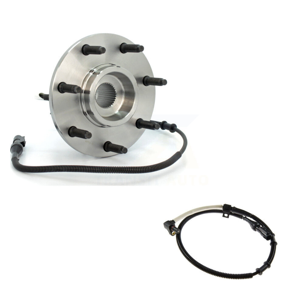 Front Wheel Hub Bearing Extra Sensor Kit For 99 Ford F-250 4WD with 4.6L/5.4L 4-Wheel ABS K7S-100140