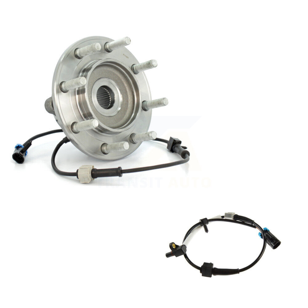 Front Wheel Hub Bearing & Extra ABS Sensor Kit For Chevrolet Silverado 3500 with Harness K7S-100175