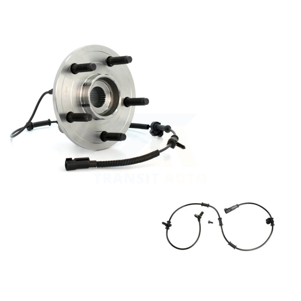 Front Wheel Hub Bearing Extra ABS Sensor Kit For 2007 Dodge Ram 1500 RWD with 4-Wheel K7S-100202
