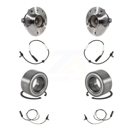 Front Rear Wheel Bearing And ABS Sensor Kit For BMW 328i 320i M240i 230i 328d K7S-101724