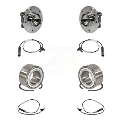 Front Rear Wheel Bearing And ABS Sensor Kit For BMW 328i 335i 135i 330i 335is 335d 135is K7S-101728