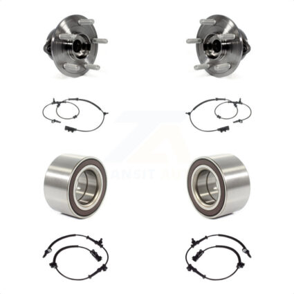 Front Rear Wheel Bearing And ABS Sensor Kit For Jeep Grand Cherokee Dodge Durango K7S-101744