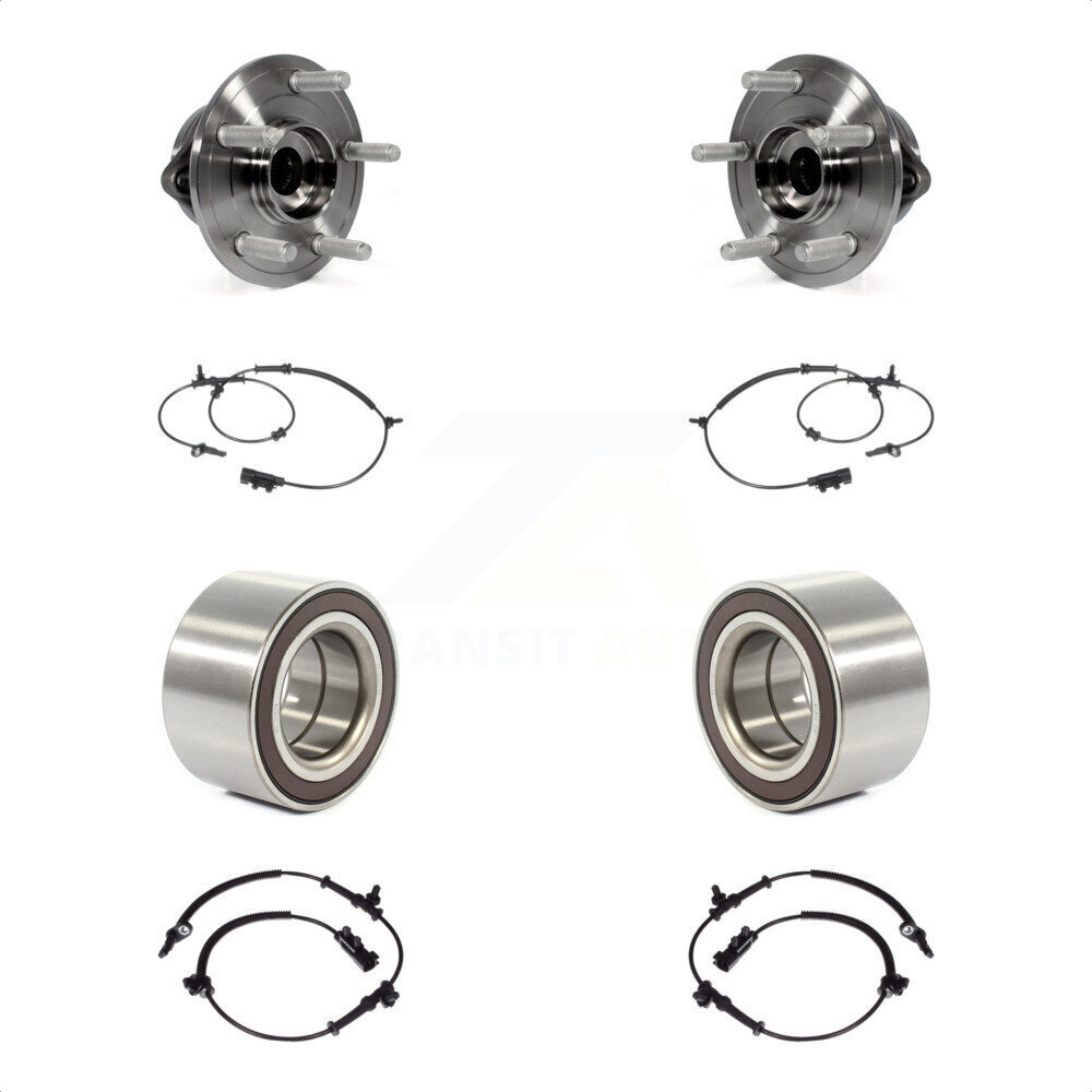 Front Rear Wheel Bearing And ABS Sensor Kit For Jeep Grand Cherokee Dodge Durango K7S-101744