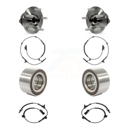 Front Rear Wheel Bearing And ABS Sensor Kit For Jeep Grand Cherokee Dodge Durango WK K7S-101746