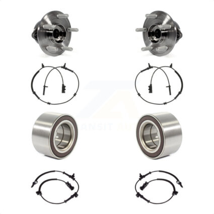 Front Rear Wheel Bearing And ABS Sensor Kit For Jeep Grand Cherokee Dodge Durango WK K7S-101747