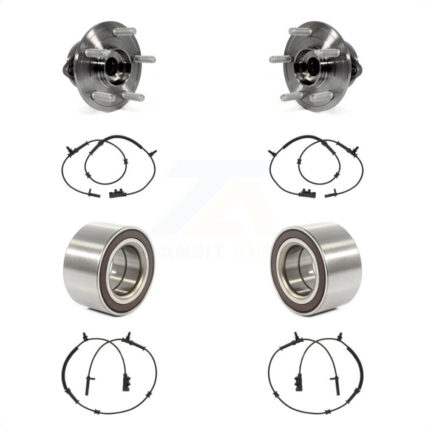 Front Rear Wheel Bearing And ABS Sensor Kit For 2016 Jeep Grand Cherokee with Harness K7S-101748