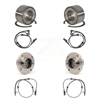 Front Rear Wheel Bearing And ABS Sensor Kit For Fiat 500 K7S-101787