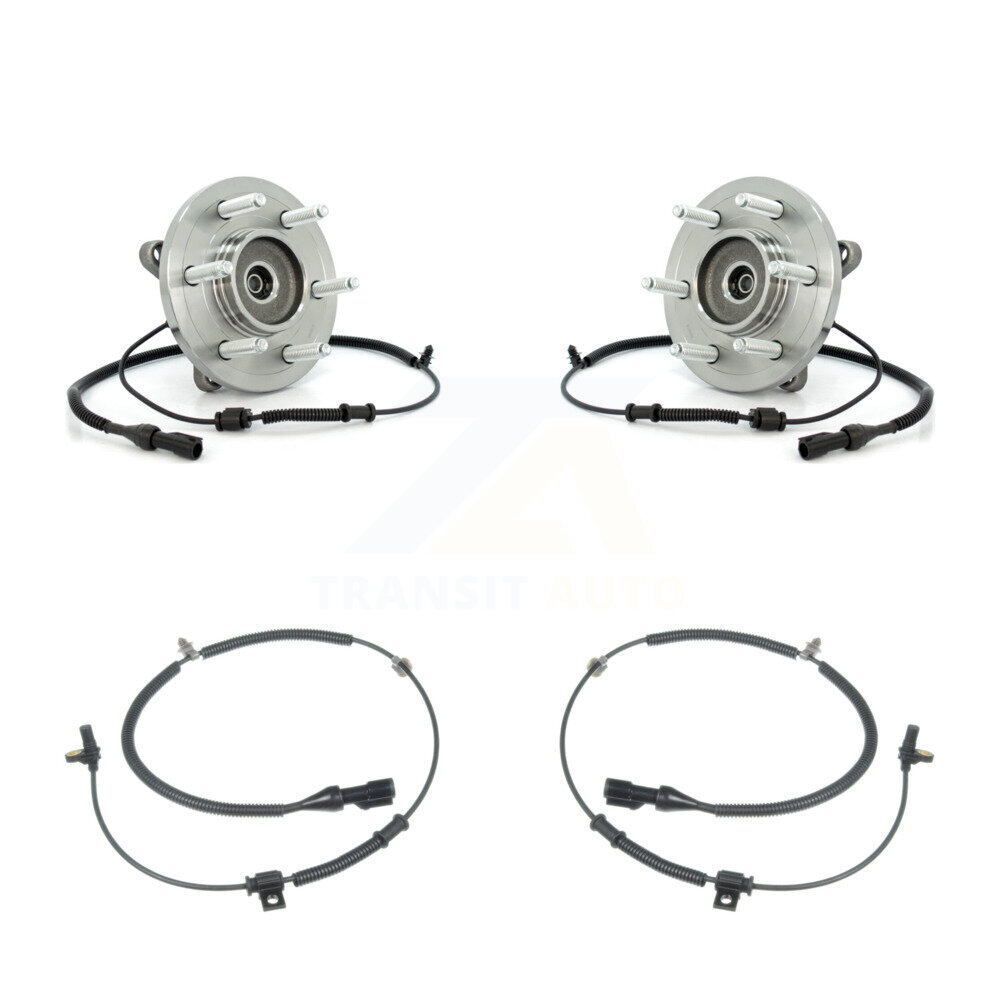 Front Wheel Hub Bearing & Extra ABS Sensor Kit For 2010 Ford Expedition Lincoln Navigator K7S-101798