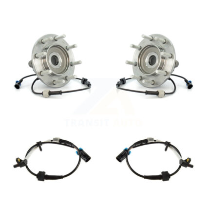 Front Wheel Hub Bearing & Extra ABS Sensor Kit For Chevrolet Silverado 3500 with Harness K7S-101926