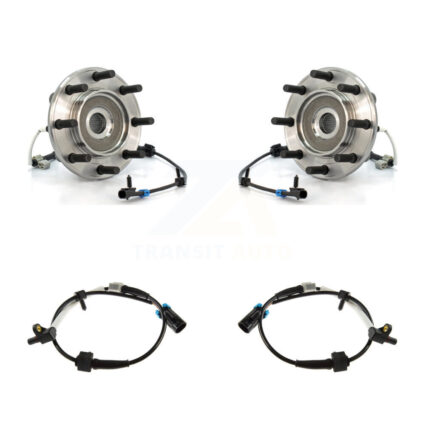 Front Wheel Hub Bearing & Extra ABS Sensor Kit For Chevrolet Silverado 3500 with Harness K7S-101927