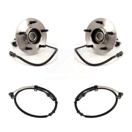 Front Wheel Hub Bearing And Extra ABS Sensor Kit For 1997-1999 Ford F-150 with Harness K7S-101974