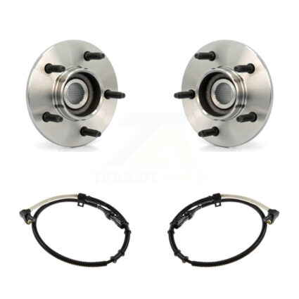 Front Wheel Hub Bearing ABS Sensor Kit For Ford F-150 4WD with 4.2L/4.6L/5.4L 2-Wheel K7S-101975