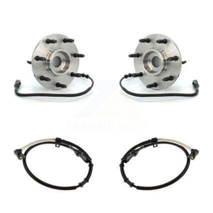 Front Wheel Hub Bearing Extra Sensor Kit For 99 Ford F-250 4WD with 4.6L/5.4L 4-Wheel ABS K7S-101976