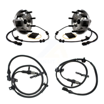 Front Wheel Hub Bearing Extra ABS Sensor Kit For Ford F-350 Super Duty F-250 with Harness K7S-102324