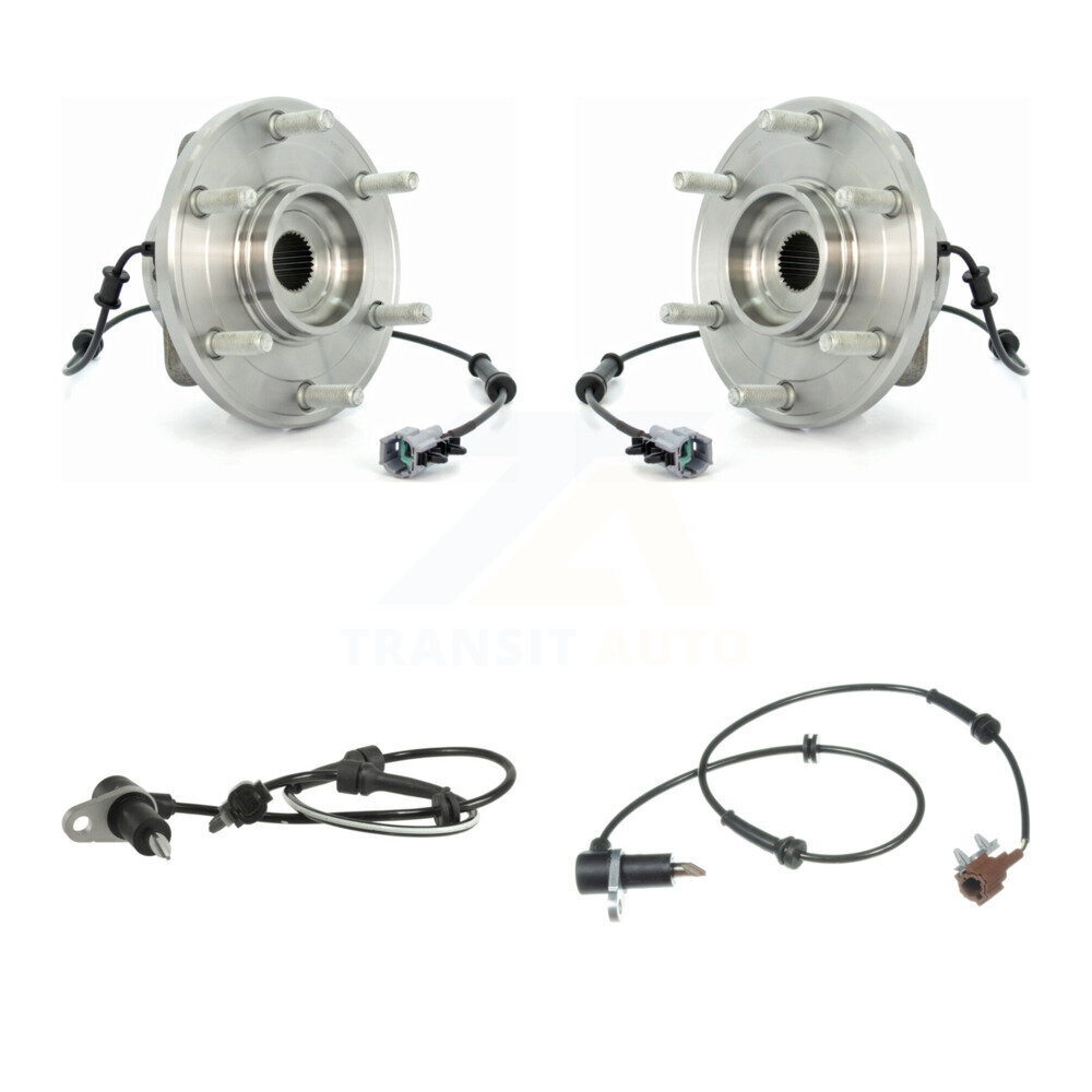 Front Wheel Hub Bearing Extra Sensor Kit For 2004 Nissan Pathfinder 3.5L with 4-Wheel ABS K7S-102374