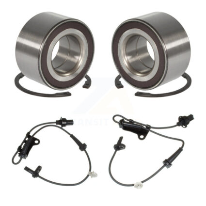 Front Wheel Bearing Sensor Kit For 10-14 Honda Insight 1.3L with 4-Wheel ABS Harness K7S-102414