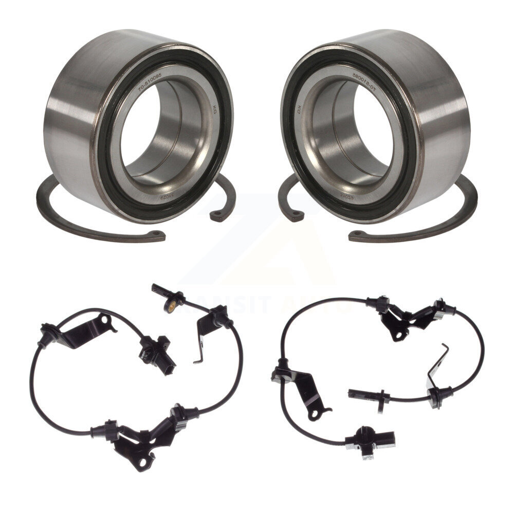 Front Wheel Bearing Sensor Kit For 09-14 Acura TL 3.5L 3.7L with 4-Wheel ABS Harness K7S-102421