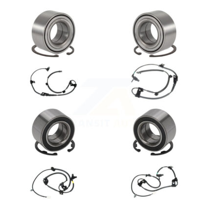 Front Rear Wheel Bearing And ABS Sensor Kit (8Pc) For Kia Sportage K7S-102782