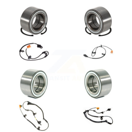 Front Rear Wheel Bearing & Sensor Kit (8Pc) For 2003-2006 Acura MDX 3.5L with 4-Wheel ABS K7S-102794