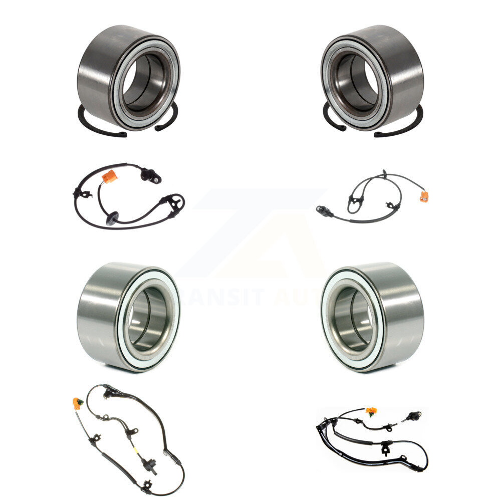 Front Rear Wheel Bearing & Sensor Kit (8Pc) For 2003-2006 Acura MDX 3.5L with 4-Wheel ABS K7S-102794