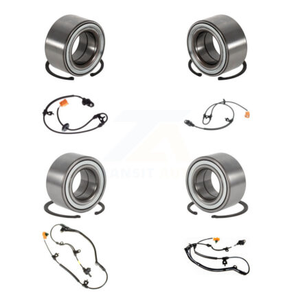 Front Rear Wheel Bearing ABS Sensor Kit (8Pc) For 2005 Honda Pilot 3.5L with 4-Wheel K7S-102796
