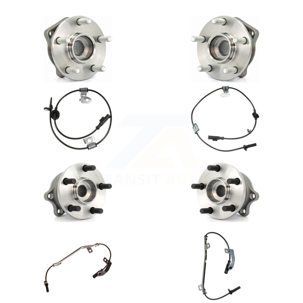 Front Rear Wheel Hub Bearing And ABS Sensor Kit (8Pc) For 2005-2006 Subaru Outback Legacy K7S-102880