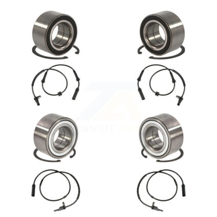 Front Rear Wheel Bearing And ABS Sensor Kit For BMW 335i xDrive K7S-102896