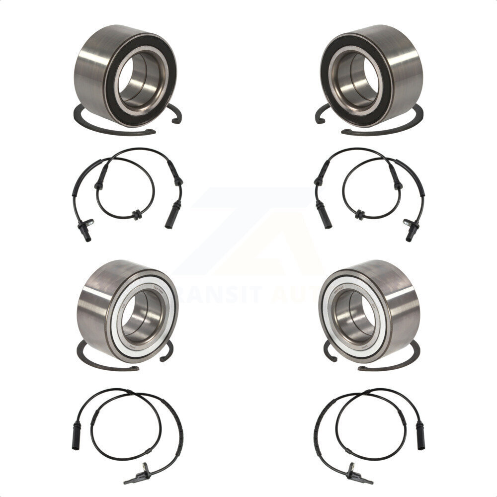 Front Rear Wheel Bearing And ABS Sensor Kit For BMW 335i xDrive K7S-102896