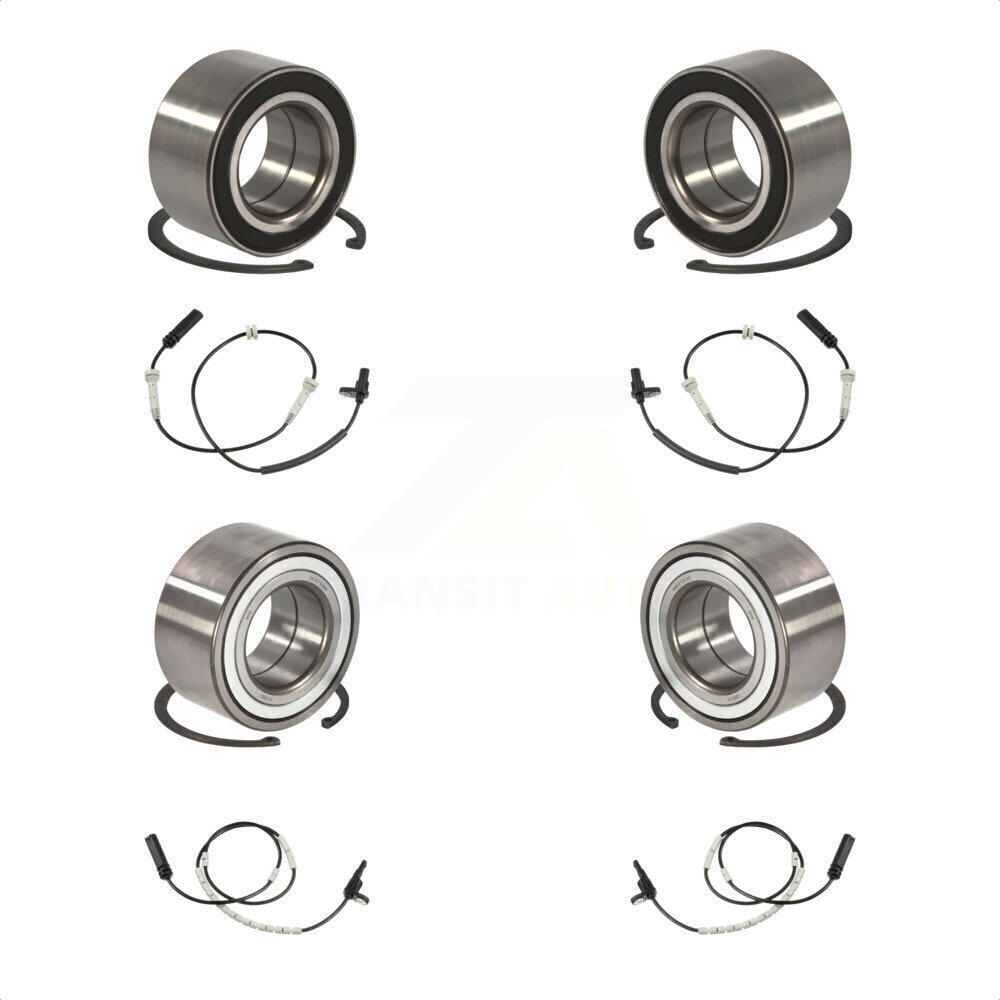Front Rear Wheel Bearing And ABS Sensor Kit For 2013 BMW 335i xDrive Coupe with 3.0L K7S-102897