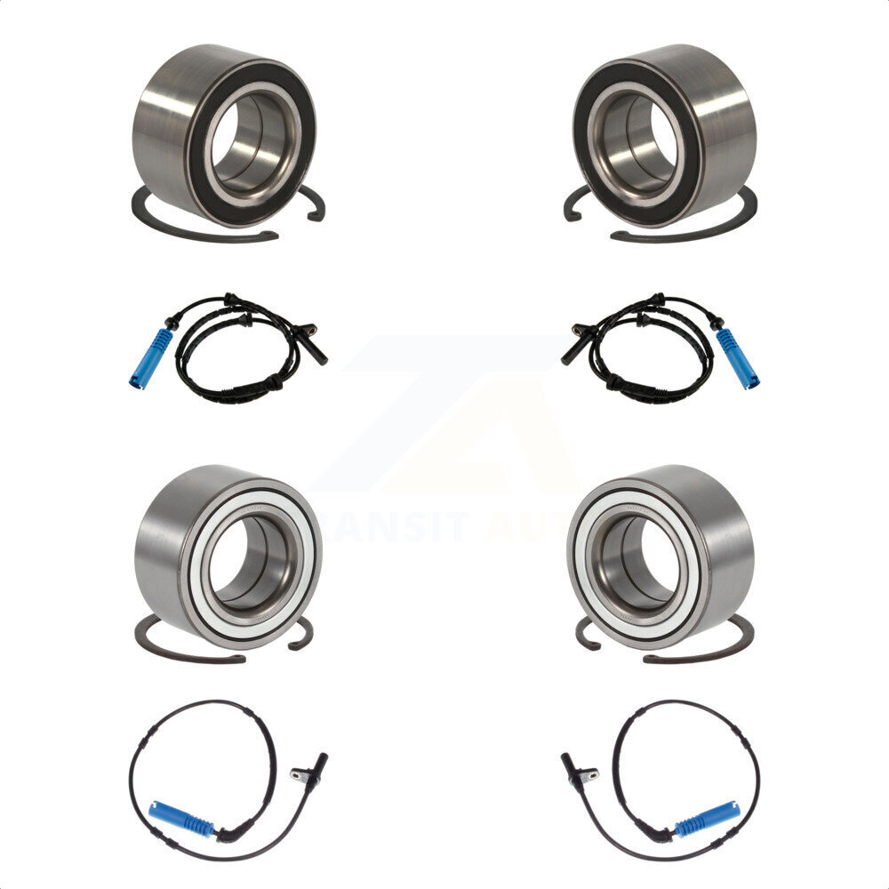 Front Rear Wheel Bearing And ABS Sensor Kit For BMW X3 with Harness K7S-102904