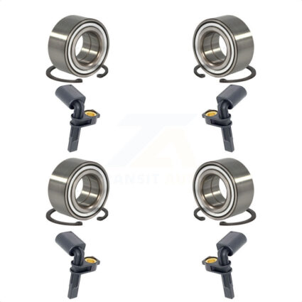 Front Rear Wheel Bearing & Sensor Kit For Porsche Cayenne 3.6L/4.8L/3.0L with 4-Wheel ABS K7S-102909