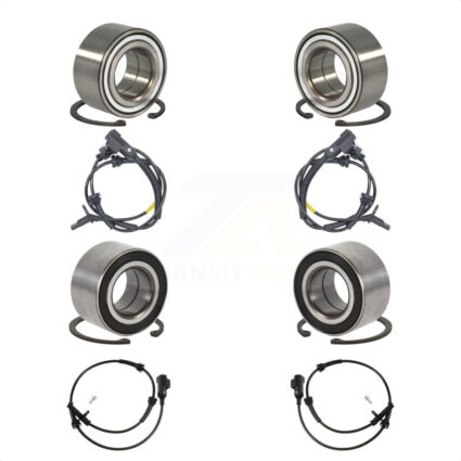 Front Rear Wheel Bearing & Sensor Kit For 2013-2014 Land Rover Range Evoque with Harness K7S-102911