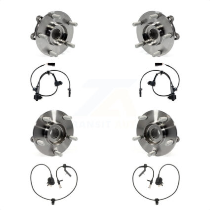 Front Rear Wheel Hub Bearing ABS Sensor Kit For Mazda CX-5 AWD with 2.5L/2.0L 4-Wheel K7S-102933