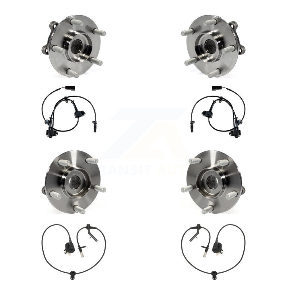 Front Rear Wheel Hub Bearing ABS Sensor Kit For Mazda CX-5 AWD with 2.5L/2.0L 4-Wheel K7S-102933