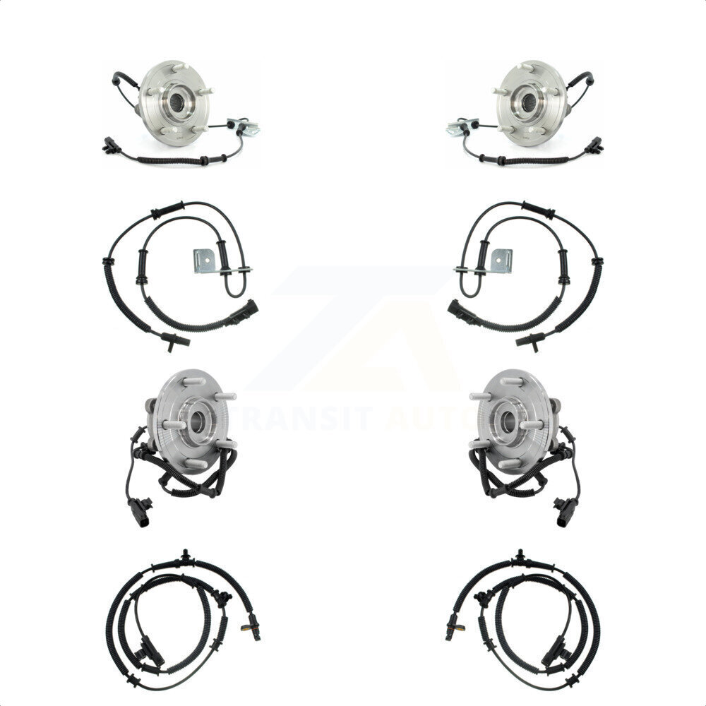 Front Rear Wheel Hub Bearing Extra ABS Sensor Kit For Dodge Grand Caravan Chrysler Town & K7S-102940
