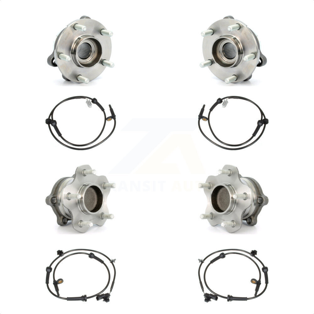 Front Rear Wheel Hub Bearing And ABS Sensor Kit For Nissan Altima Maxima K7S-102946