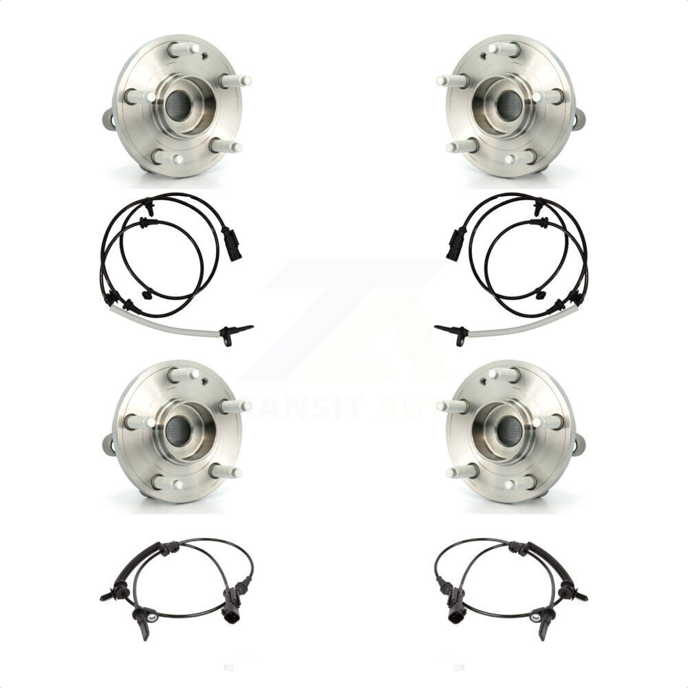 Front Rear Wheel Hub Bearing And ABS Sensor Kit For Ford Police Interceptor Utility K7S-102960